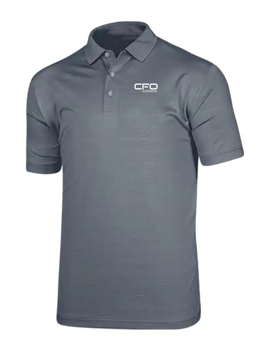 Callaway Vibrant Light Grey Ventilated Polo w/CFO Systems Logo