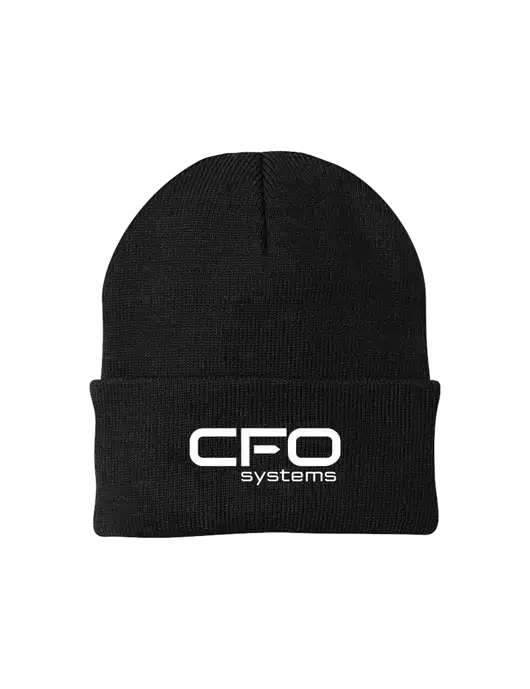 Black Knit Cap w/CFO Systems Logo