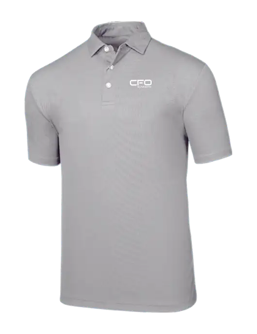 Callaway Birdseye Light Grey Polo w/CFO Systems Logo