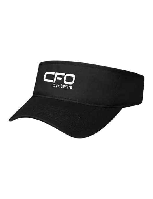 Black Cap Visor w/CFO Systems Logo