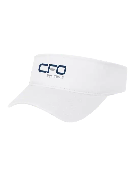 White Cap Visor w/CFO Systems Logo