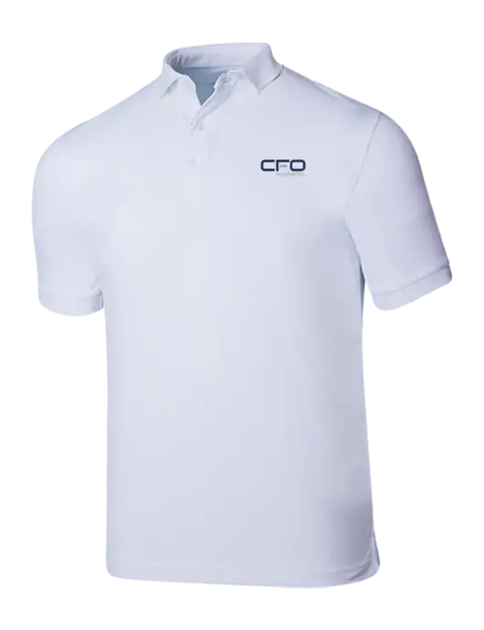 Callaway Ottoman Bright White Polo w/CFO Systems Logo