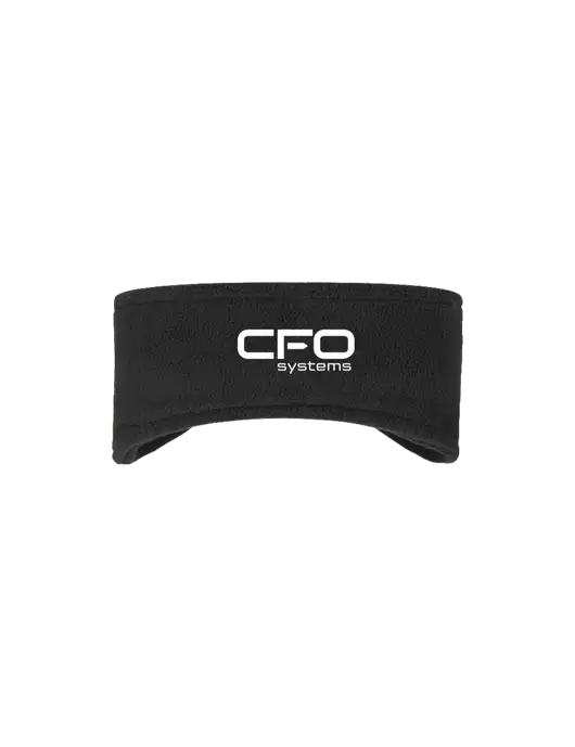 Black Stretch Fleece Headband w/CFO Systems Logo