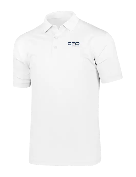 Callaway Vibrant Bright White Ventilated Polo w/CFO Systems Logo