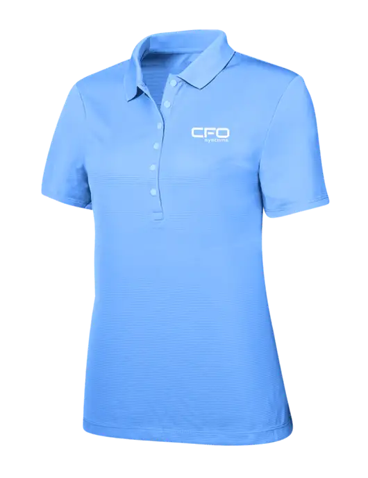 Callaway Womens Ottoman Light Blue Polo w/CFO Systems Logo