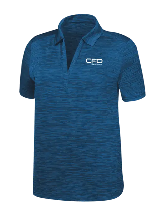 Callaway Womens Medium Slate Blue Broken Stripe w/CFO Systems Logo