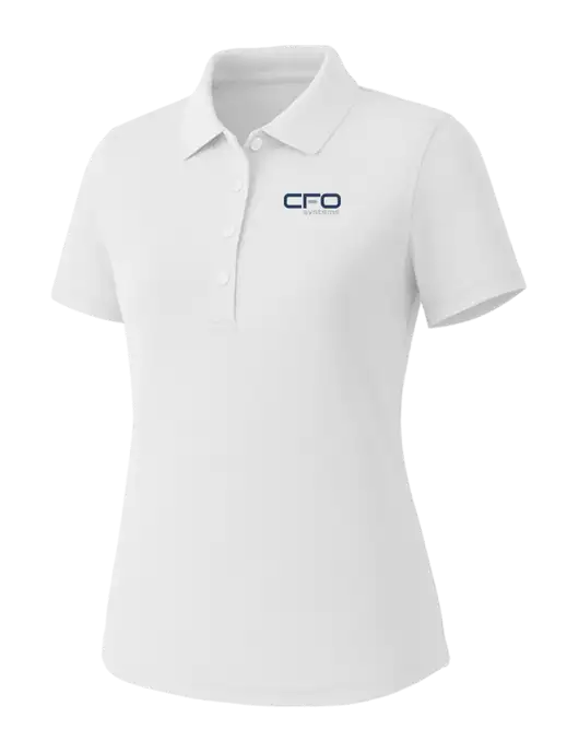 Callaway Womens Core Bright White Performance Polo w/CFO Systems Logo