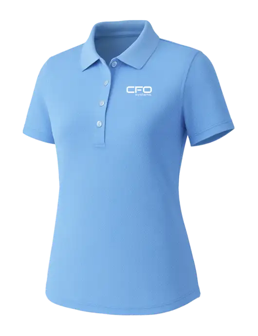Callaway Womens Core Light Blue Performance Polo w/CFO Systems Logo