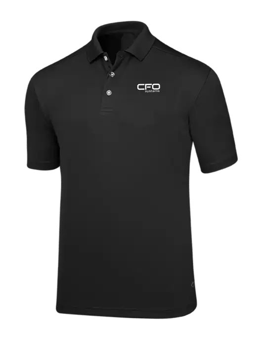 Callaway Core Black Performance Polo w/CFO Systems Logo