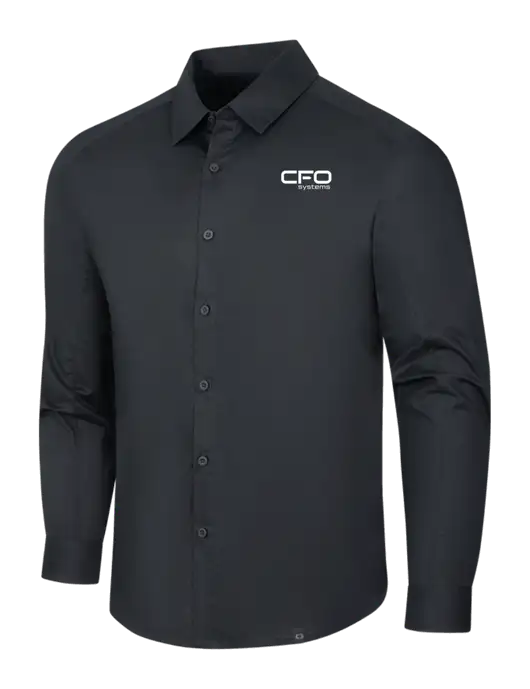 OGIO Black Commuter Woven Shirt w/CFO Systems Logo