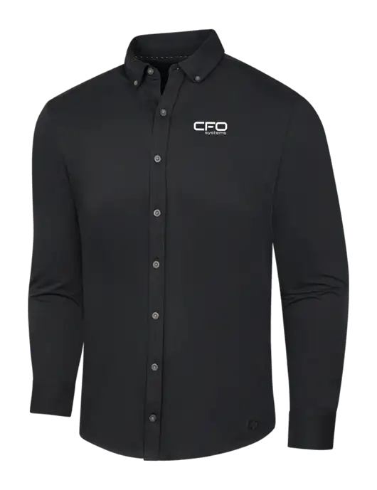 OGIO Blacktop Modern Code Stretch Button-Up Shirt w/CFO Systems Logo