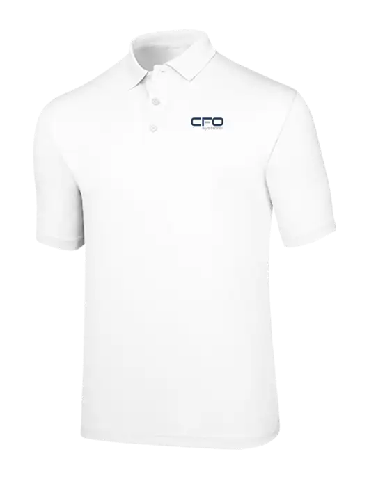 Callaway Opti-Dri White Chev Polo w/CFO Systems Logo