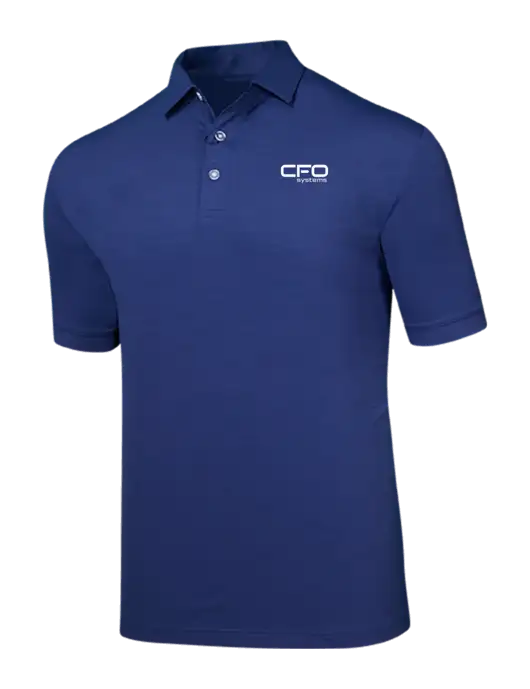 Callaway Navy Fashion Tonal Polo w/CFO Systems Logo