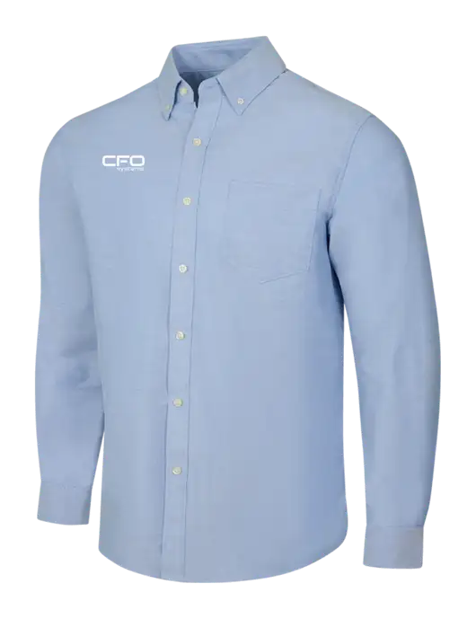 Light Blue SuperPro Oxford Shirt w/CFO Systems Logo