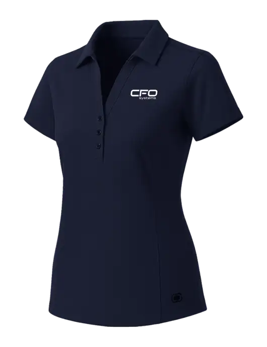 OGIO Womens Navy ONYX Polo w/CFO Systems Logo