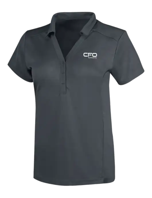 OGIO Dark Grey Womens Framework Polo w/CFO Systems Logo