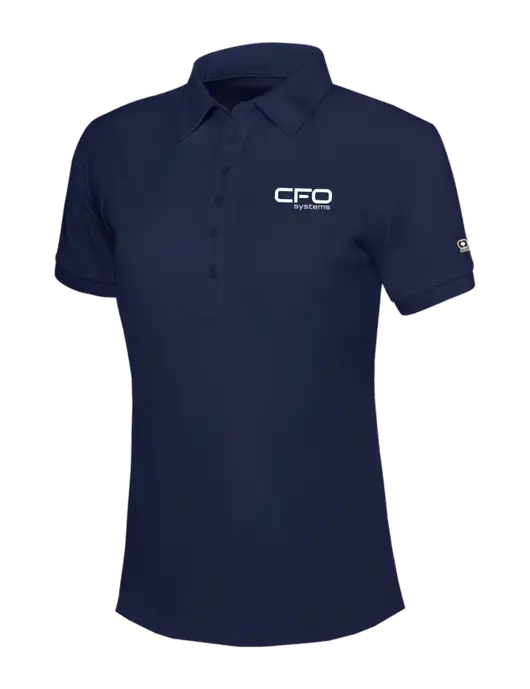 OGIO Womens Navy Jewel Polo w/CFO Systems Logo