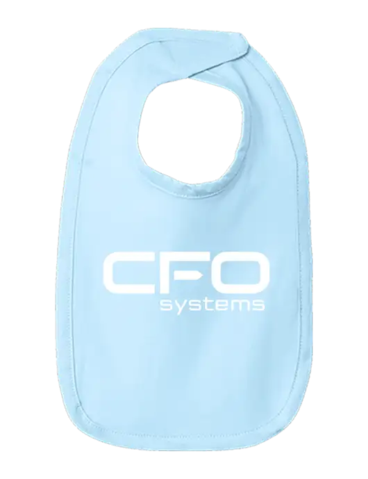 Rabbit Skins Light Blue Infant Premium Jersey Bib w/CFO Systems Logo