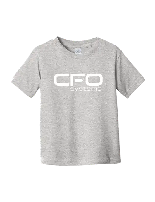 Rabbit Skins Light Grey Heather Toddler Fine Jersey Tee w/CFO Systems Logo