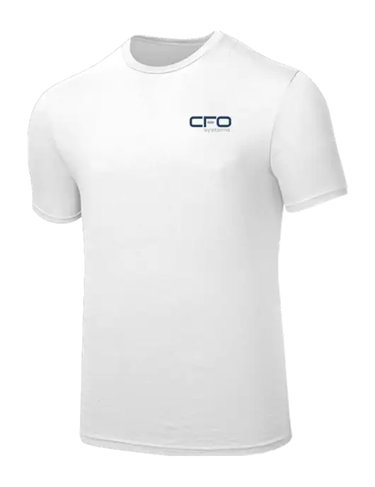 Seriously Soft White T-Shirt w/CFO Systems Logo