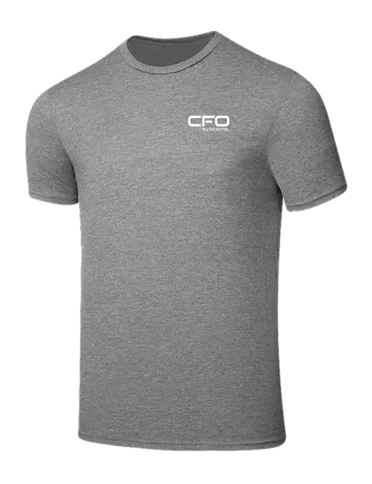 Seriously Soft Grey Frost T-Shirt w/CFO Systems Logo