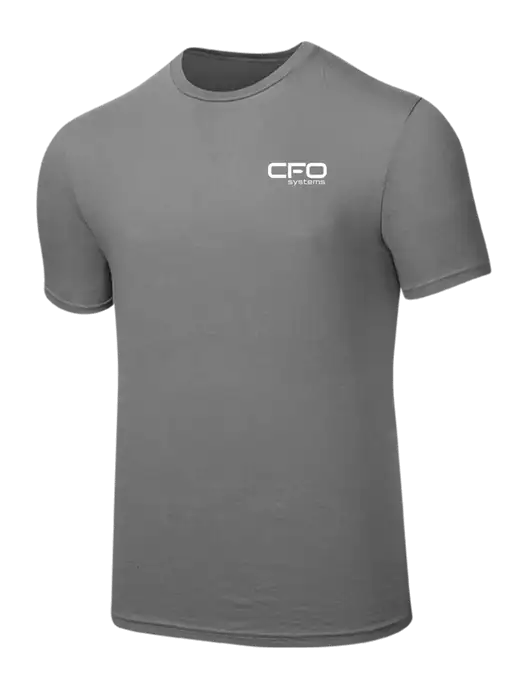 Seriously Soft Medium Grey T-Shirt w/CFO Systems Logo