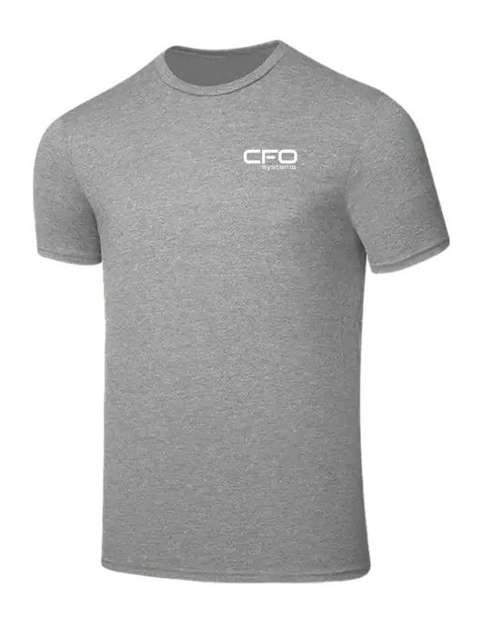 Seriously Soft Light Heather Grey T-Shirt w/CFO Systems Logo