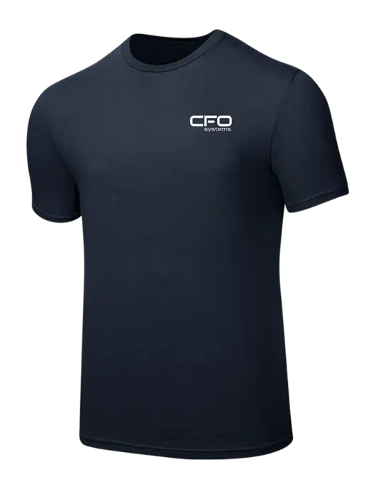 Seriously Soft Navy T-Shirt w/CFO Systems Logo