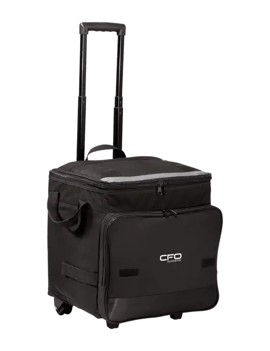 Black Rolling Cooler w/CFO Systems Logo