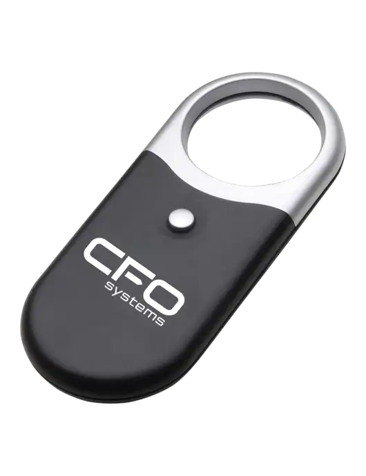 Compact Black Magnifier Light w/CFO Systems Logo