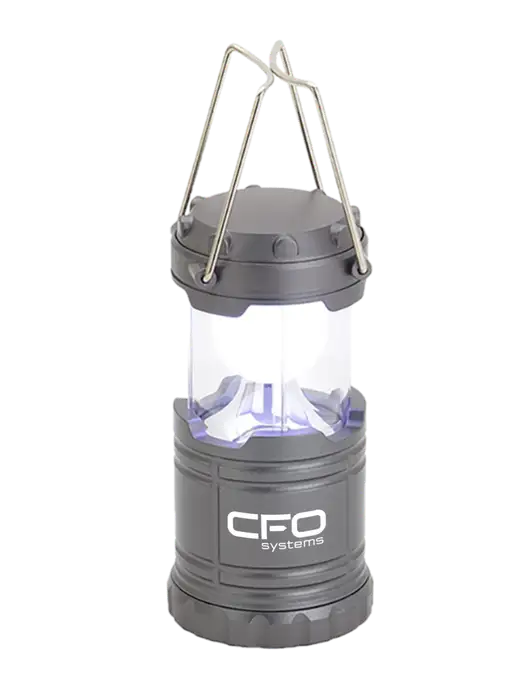 Gunmetal Mini Retro Lantern w/CFO Systems Logo