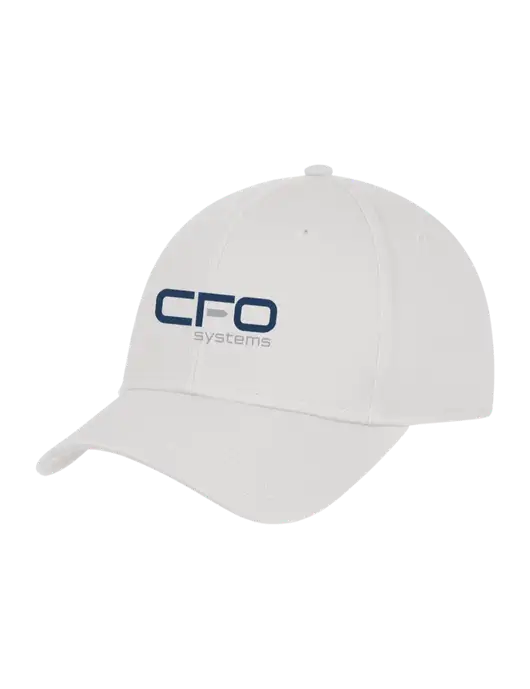 White Structured Cap Hook & Loop w/CFO Systems Logo