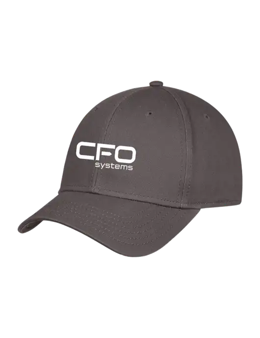 Charcoal Structured Cap Hook & Loop w/CFO Systems Logo