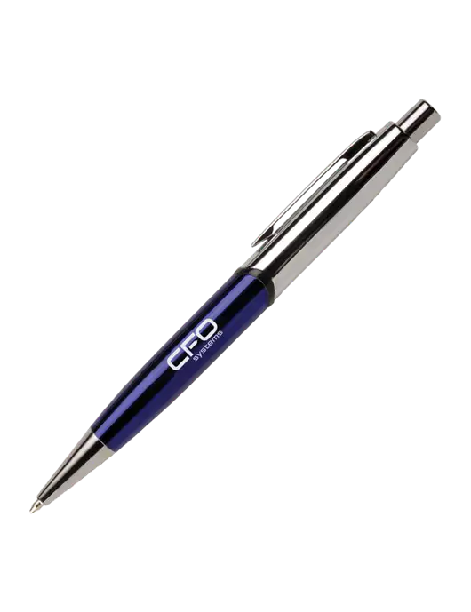 Chimera Blue Pen - Black Ink w/CFO Systems Logo