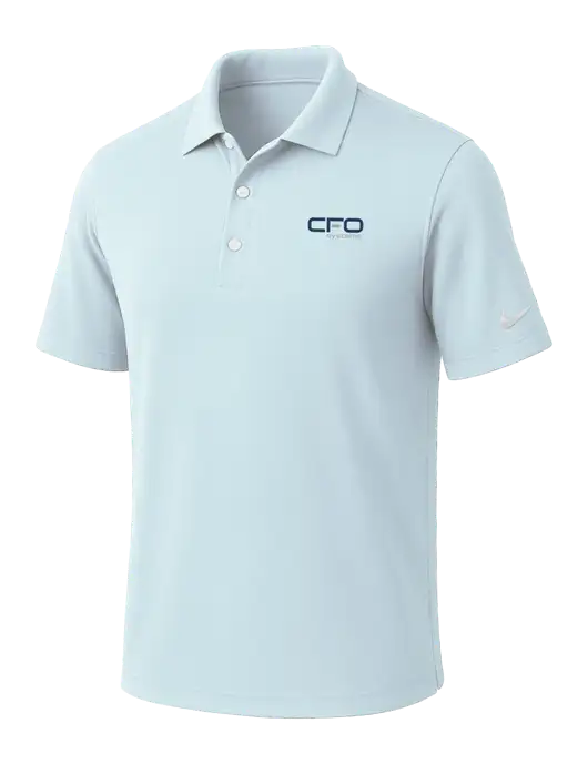 NIKE Very Light Blue Dri-Fit Micro Pique Polo w/CFO Systems Logo