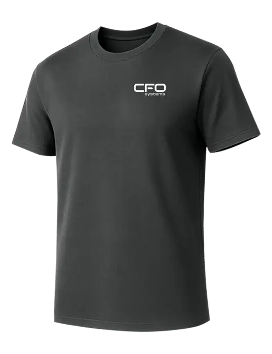 Allmade Charcoal Grey Organic Cotton Tee w/CFO Systems Logo