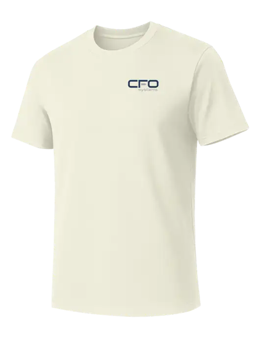 Allmade White Sand Organic Cotton Tee w/CFO Systems Logo