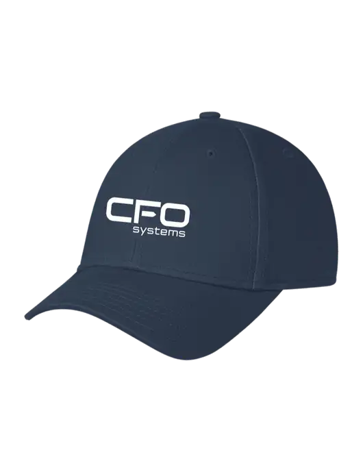 Navy Structured Cap Hook & Loop w/CFO Systems Logo