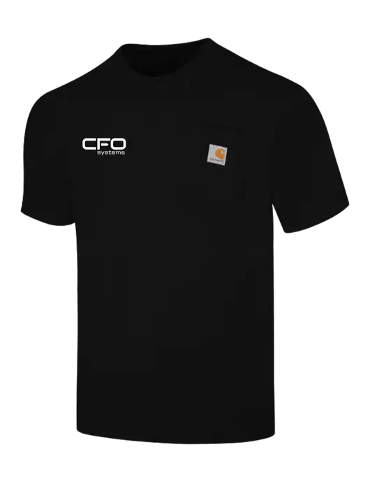 Carhartt Workwear Black Pocket Short Sleeve T-Shirt w/CFO Systems Logo