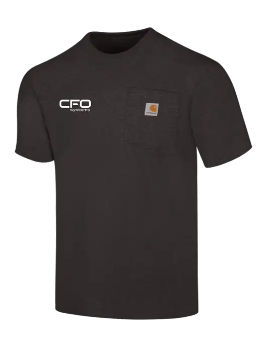 Carhartt Workwear Charcoal Heather Pocket Short Sleeve T-Shirt w/CFO Systems Logo