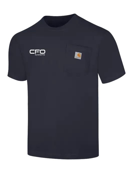 Carhartt Workwear Dark Navy Pocket Short Sleeve T-Shirt w/CFO Systems Logo