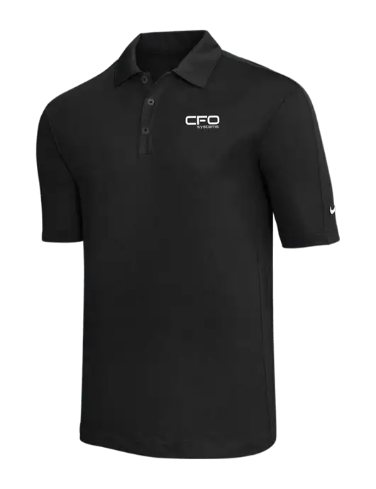 Nike Black Tech Sport Dri-FIT Polo w/CFO Systems Logo
