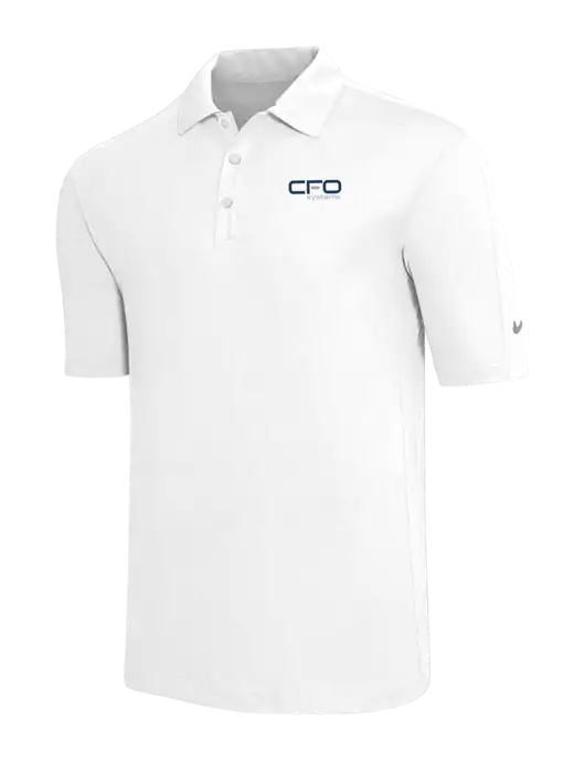 Nike White Tech Sport Dri-FIT Polo w/CFO Systems Logo