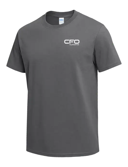Medium Grey Heavyweight 6.1 oz T-Shirt w/CFO Systems Logo