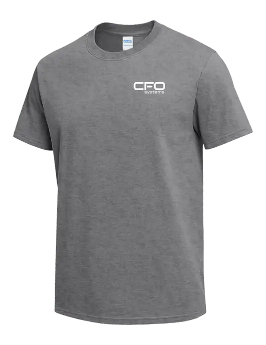 Medium Grey Heather Heavyweight 6.1 oz T-Shirt w/CFO Systems Logo