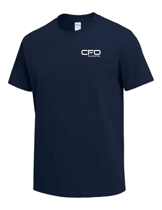 Navy Heavyweight 6.1 oz T-Shirt w/CFO Systems Logo