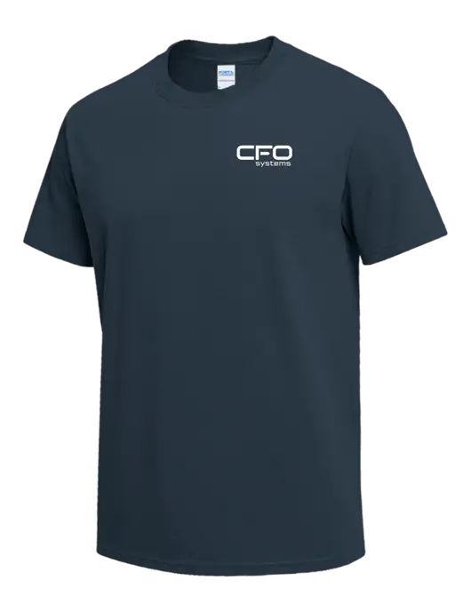 Dark Slate Blue Heavyweight 6.1 oz T-Shirt w/CFO Systems Logo