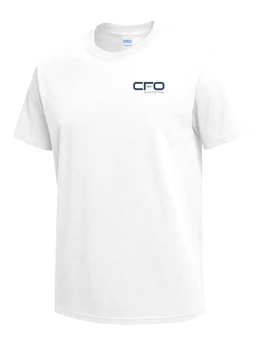White Heavyweight 6.1 oz T-Shirt w/CFO Systems Logo
