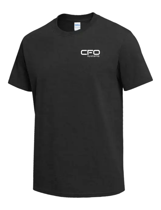 Dark Grey Heather Heavyweight 6.1 oz T-Shirt w/CFO Systems Logo