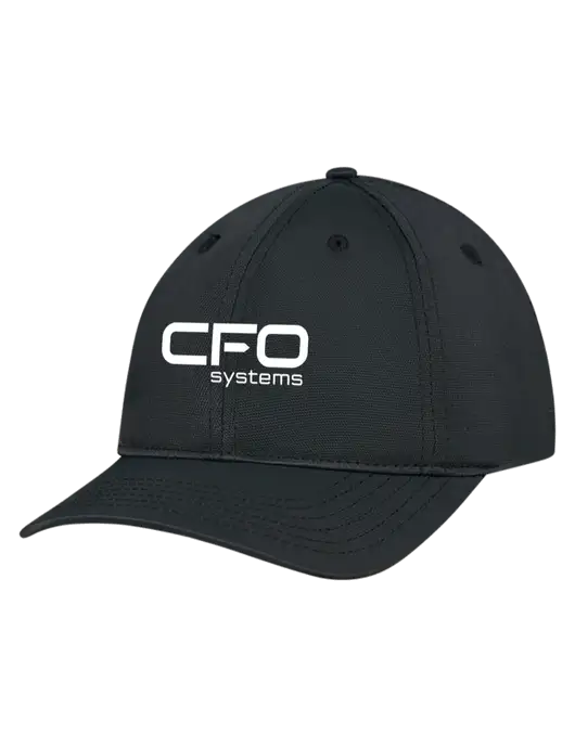 Black Nylon Twill Performance Cap w/CFO Systems Logo